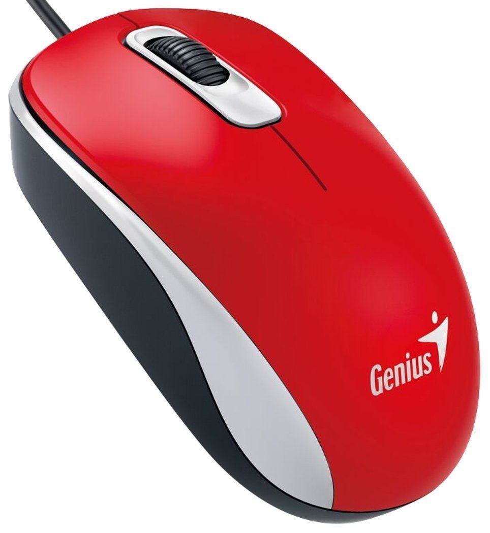 Genius DX-110 Mouse Ambidextrous Usb Type-A Optical 1000 Dpi (Genius DX-110 Wired Usb Plug And Play Mouse 1000 Dpi Optical Tracking 3 Button With Scroll Wheel Ambidextrous Design With 1.5M Cable R