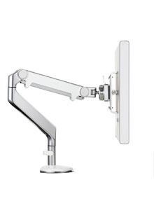 Humanscale Polished Aluminum W White Trim M2 Monitor Arm [Manufacturer's Sku: M2CW1S]