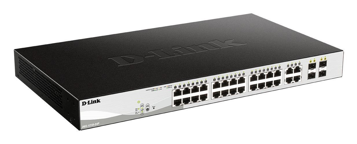 D-Link DGS-1210 DGS-1210-24P 24 Ports Manageable Ethernet Switch - Gigabit Ethernet - 10/100/1000Base-T, 1000Base-X