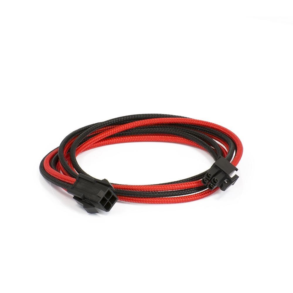 Phanteks PH-CB4P_BR Internal Power Cable 0.5 M (Phanteks 4-Pin Cable Extension 50CM - Sleeved Black Red)