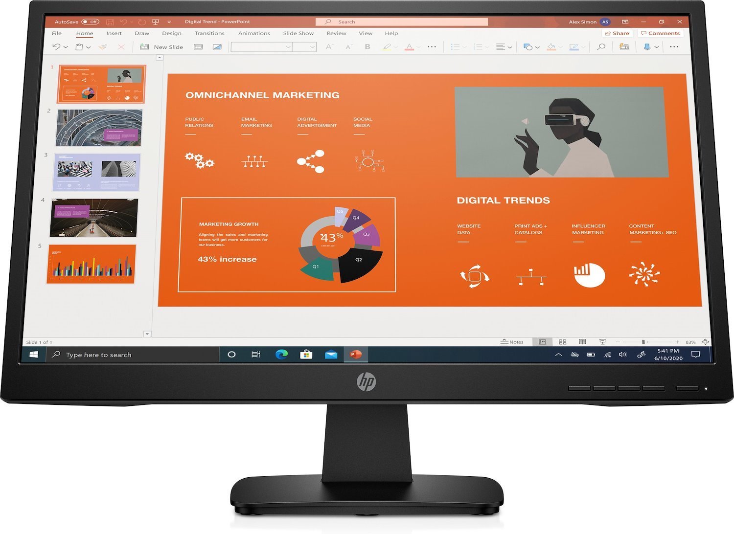 HP P22va G4 FHD Monitor (P22va G4 FHD Monitor - Warranty: 12M)