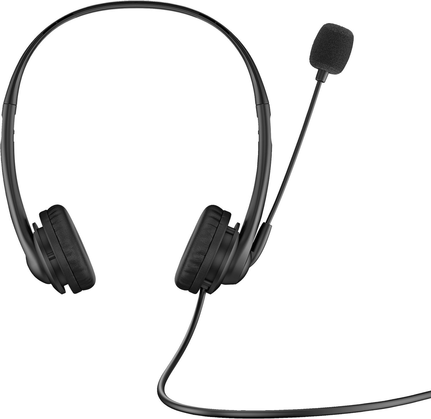 HP Wired On-ear Stereo Headset - Black