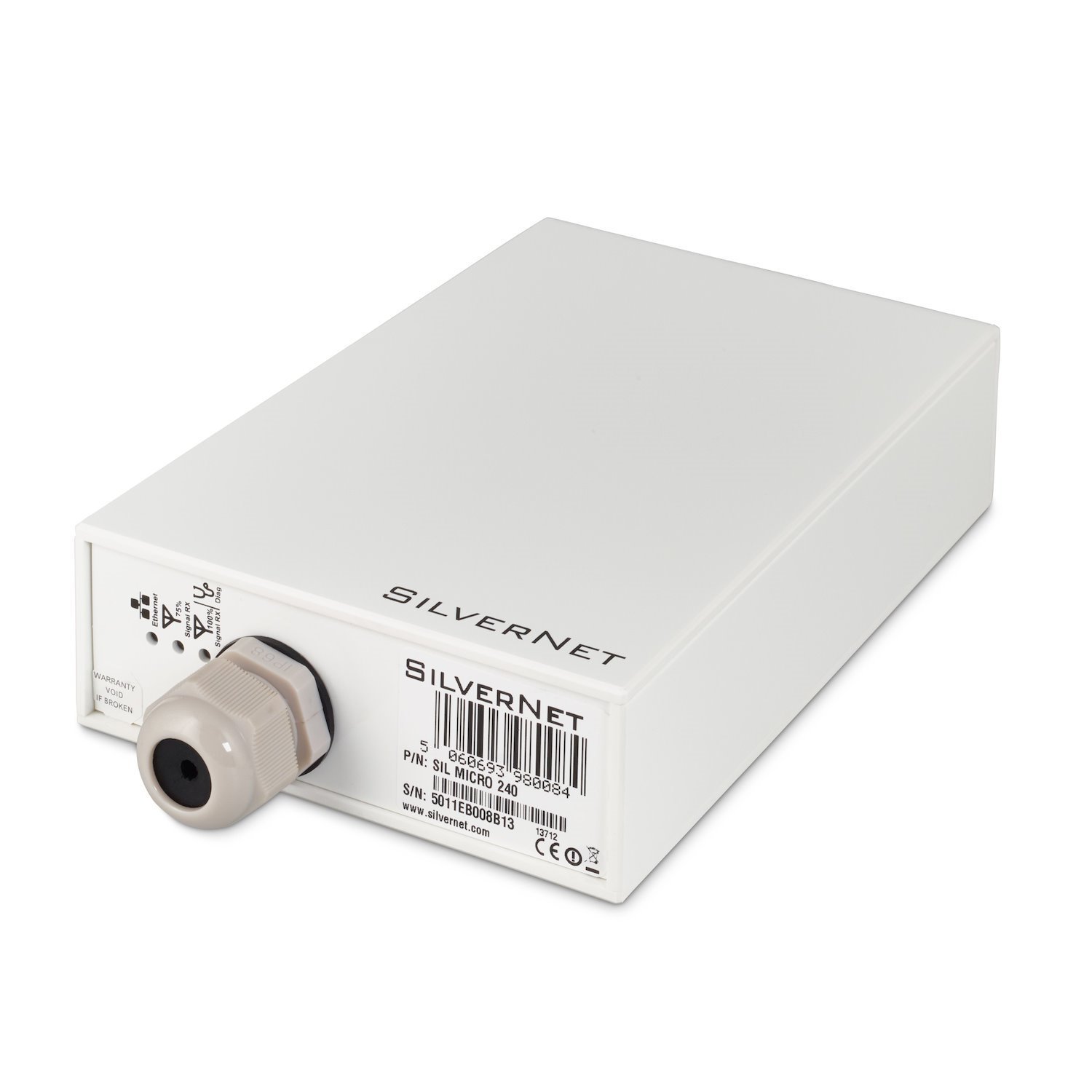 SilverNet Micro 240 Network Bridge 240 Mbit/S White (240MBPS Up To 2KM Radio Link - Full Duplex With Up To 240MBPS)