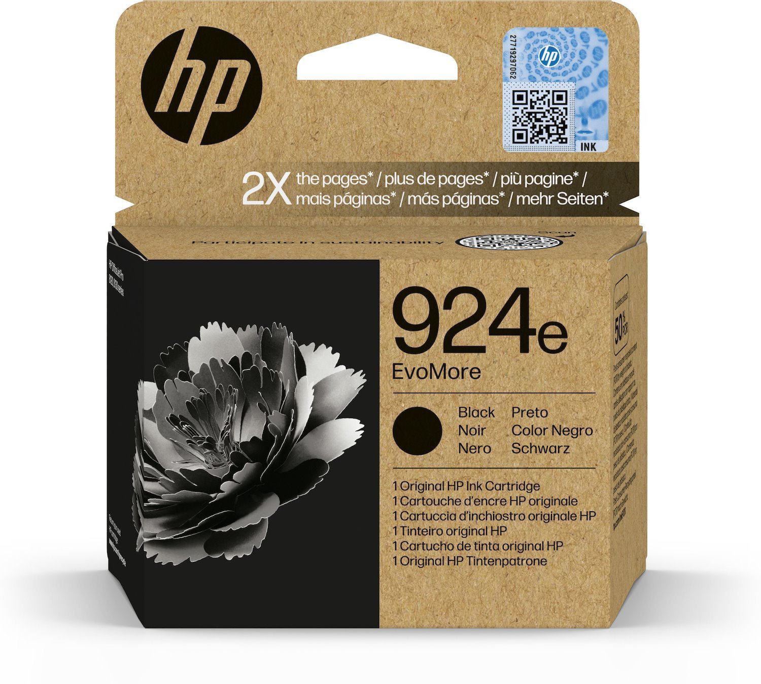 HP 924E EvoMore Black Original Ink Cartridge (HP 924E Evomore Black Original Ink C)