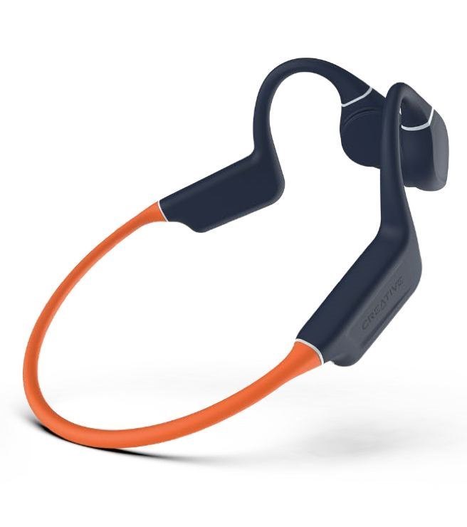 Creative Labs Ef1081 Headset Wireless Ear-Hook Usb Type-C Bluetooth Black Orange (Creative Outlier Free Pro+ Wireless Waterproof Bone Conduction Headphones)