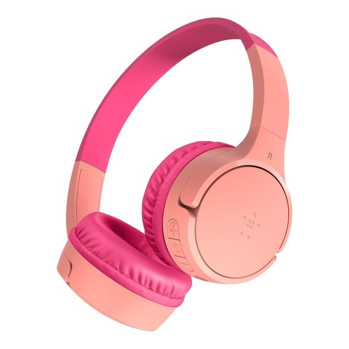 Belkin SOUNDFORM Mini Wired/Wireless On-ear, Over-the-head Stereo Headset - Pink