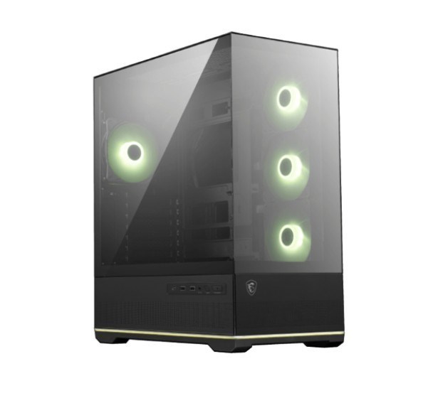 Msi Mag Pano 110R PZ Black Micro Atx Case, 2 X Usb 5Gbps , 1X Usb C 20Gbps, 1 X Audio-Out / Mic,, 3X 2.5', 2X 3.5', Micro Atx / Mini Itx(New)