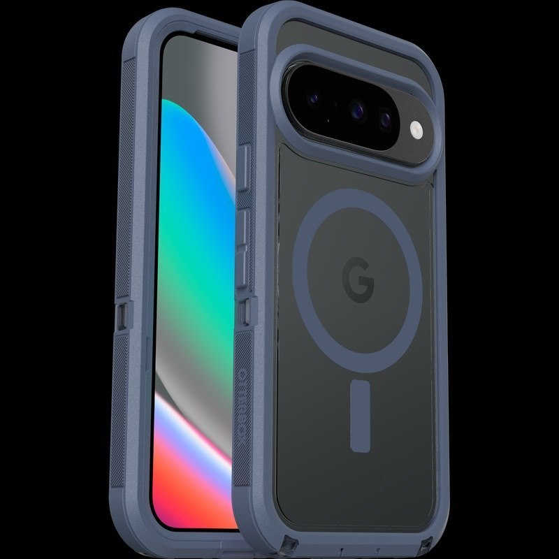 OtterBox Defender Pro XT Clear Magnets Google Pixel 10/Pixel 10 Pro Bootcut Case - Blue (77-98262), Drop+ 7X Military Standard, 7 Years Warranty