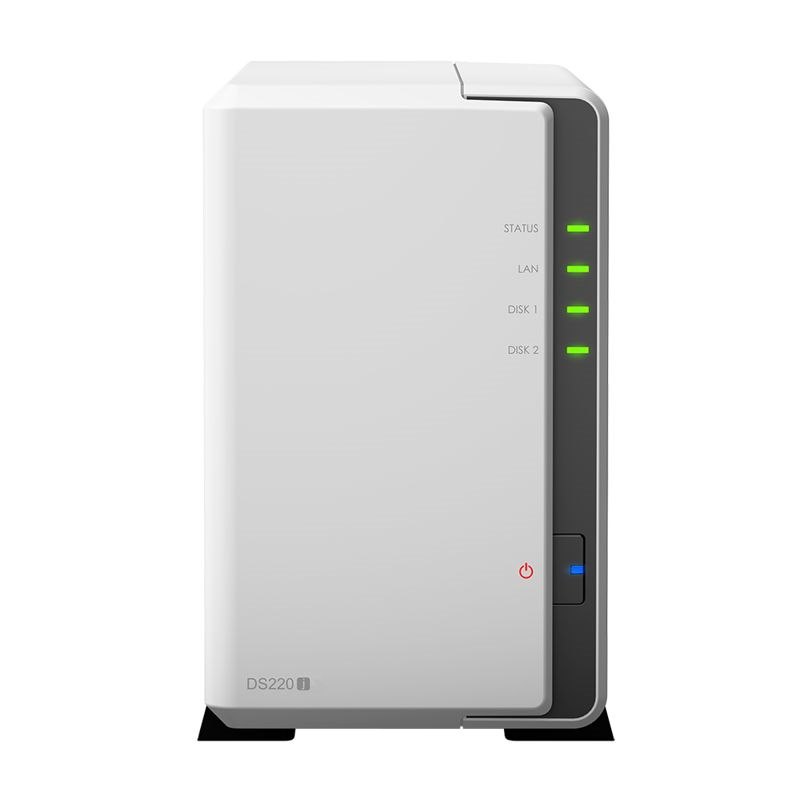 Synology DS220J, 2 Bay Nas (No Disk), RTD1296 Quad Core, 512MB, GbE(1), Usb(2), TWR, 2YR