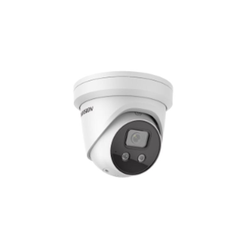 Hikvision DS-2CD2386G2SL2 8MP Outdoor AcuSense Gen 2 Turret Camera, Ir, Strobe, Mic, 2.8MM