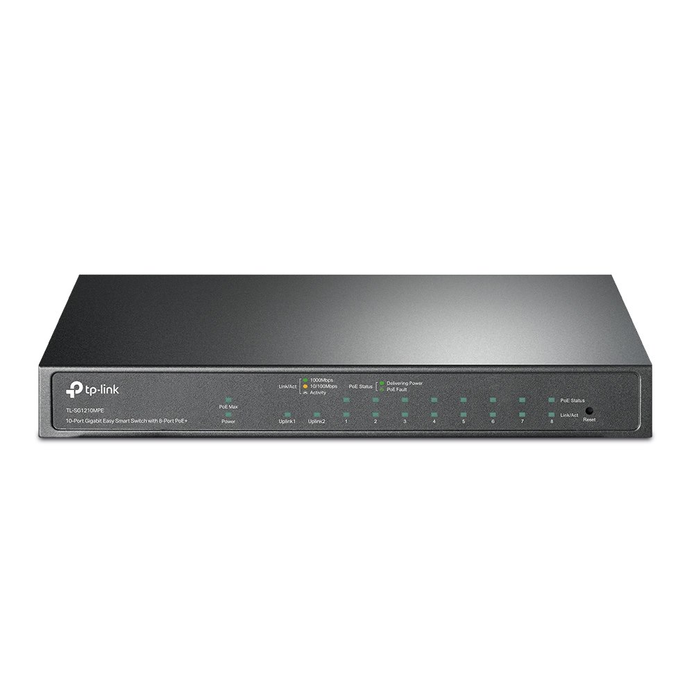 TP-Link Tl-Sg1210mpe |10 Port Gigabit Easy Smart Switch With 8 Port PoE+