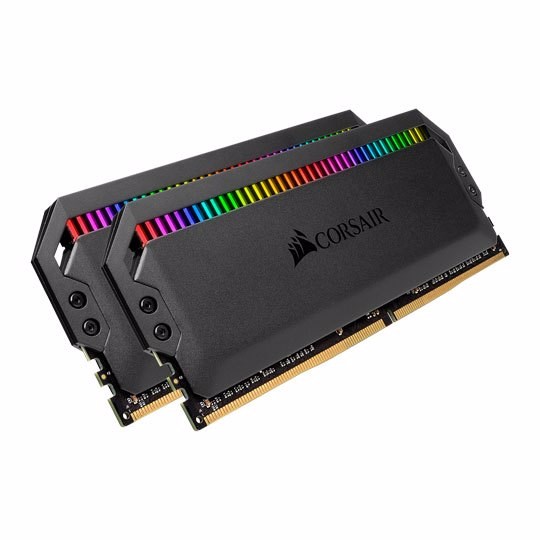 Corsair Dominator Platinum RGB 32GB (2x16GB) DDR4 3200MHz C16 XMP 2.0 Black Desktop PC Gaming Memory