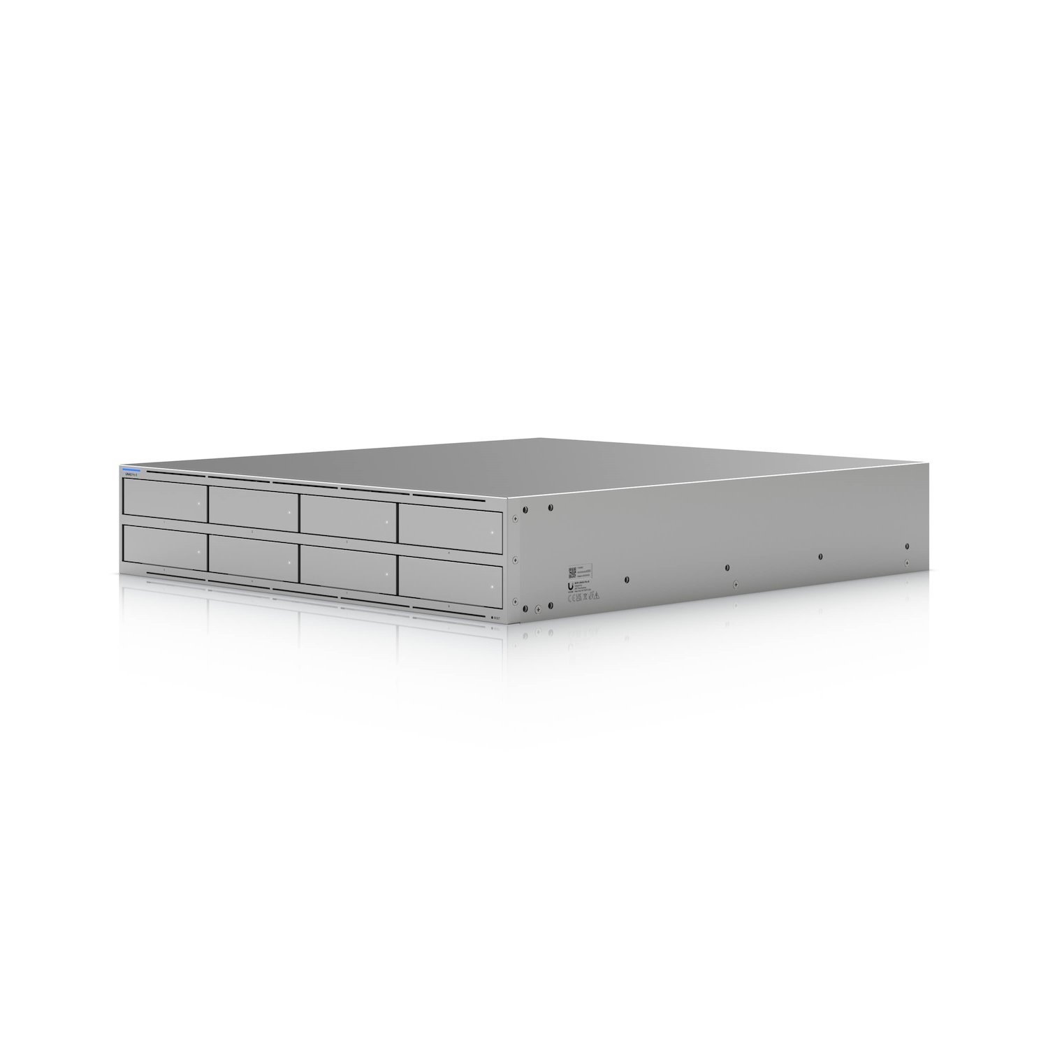 Ubiquiti Unas Pro 8, 2U Rack-Mount Nas (8)2.5/3.5' HDD Bays(2) M.2 NVMe SSD, Fast Access, Low Latency, High-Availability 10Gbps, Large Storage Sharing