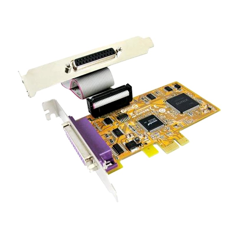 Sunix Pcie 2 Port Parallel Pcie Card Low Profile