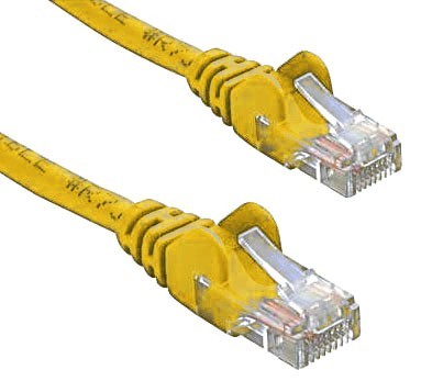 8Ware RJ45M - RJ45M Cat5E Network Cable 1m-Yellow