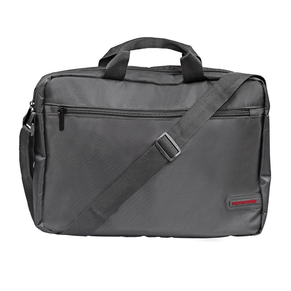 Promate "Gear" Lightweight Messenger Bag With Front Storage Zipper For Laptops Up To 15.6”