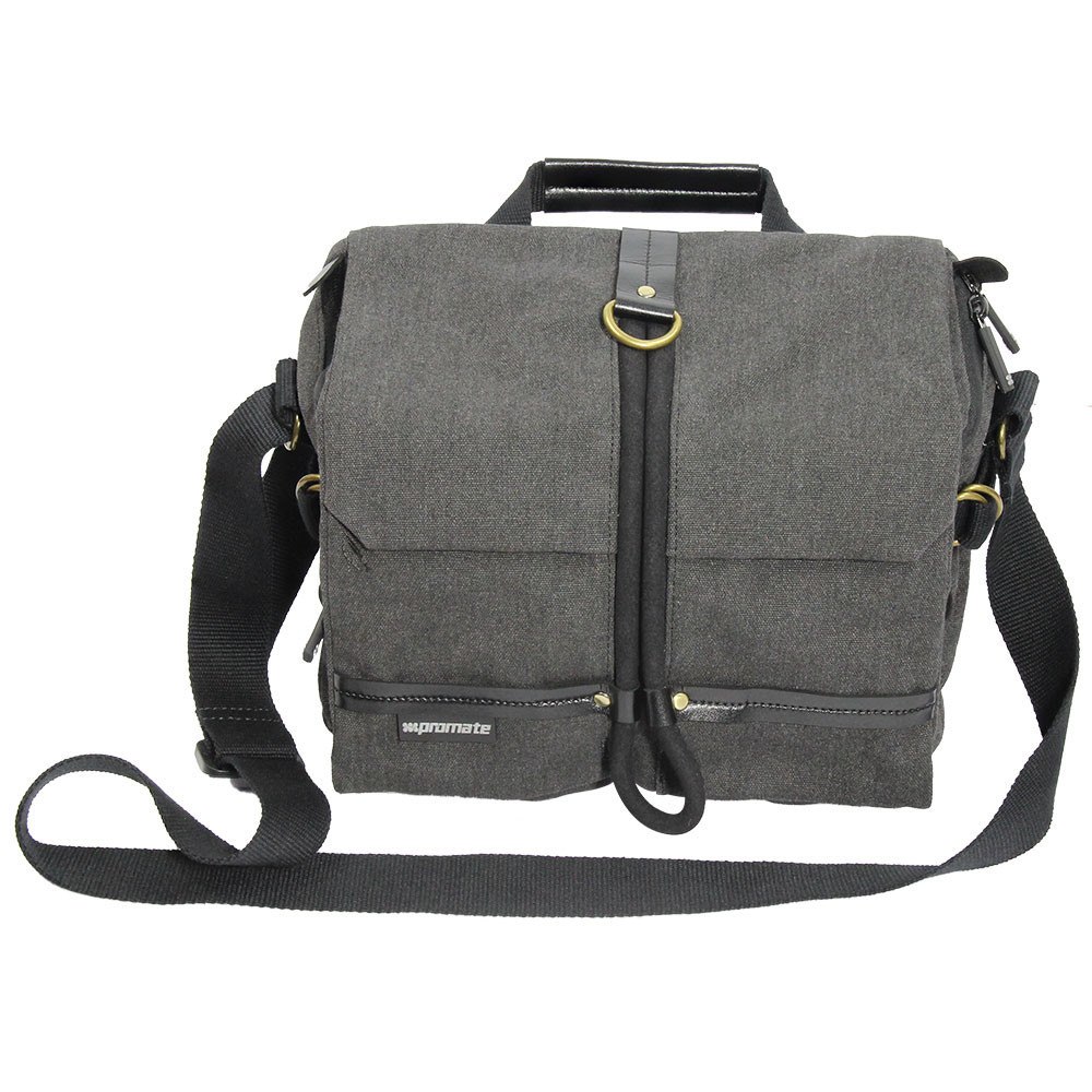 Promate 'xPlore-M' Contemporary DSLR Camera Bag/Adjustable Storage/Water Resistant Cover- Medium