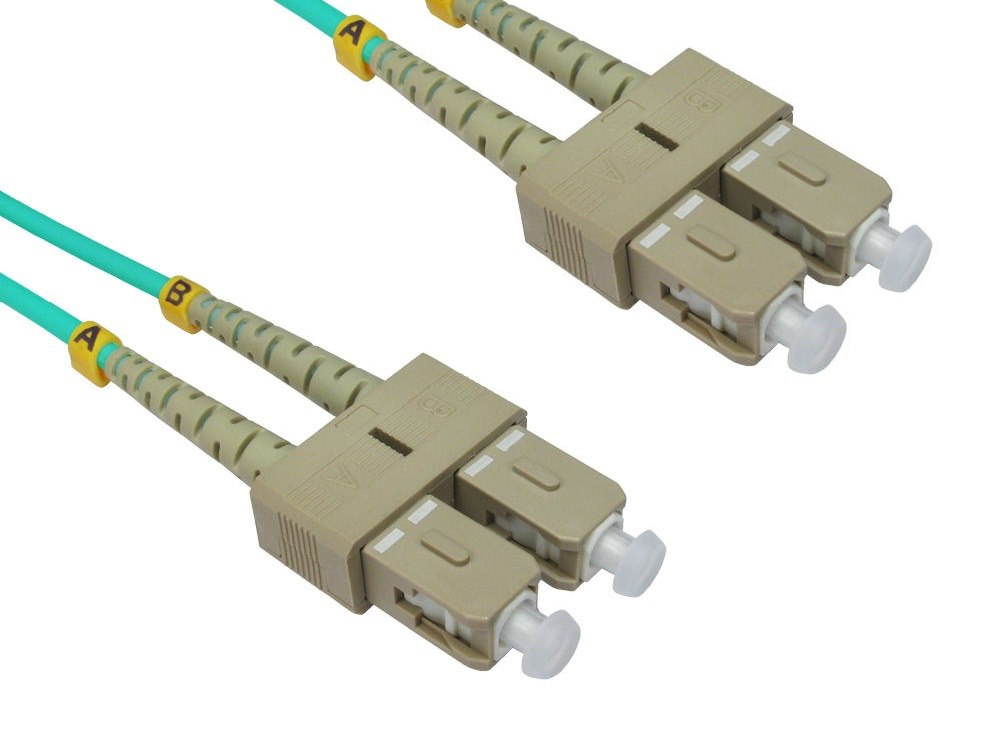 LinkBasic Multi Mode Om4 LSZH Duplex SC-SC Fibre Optic Patch Cord 2 Metre