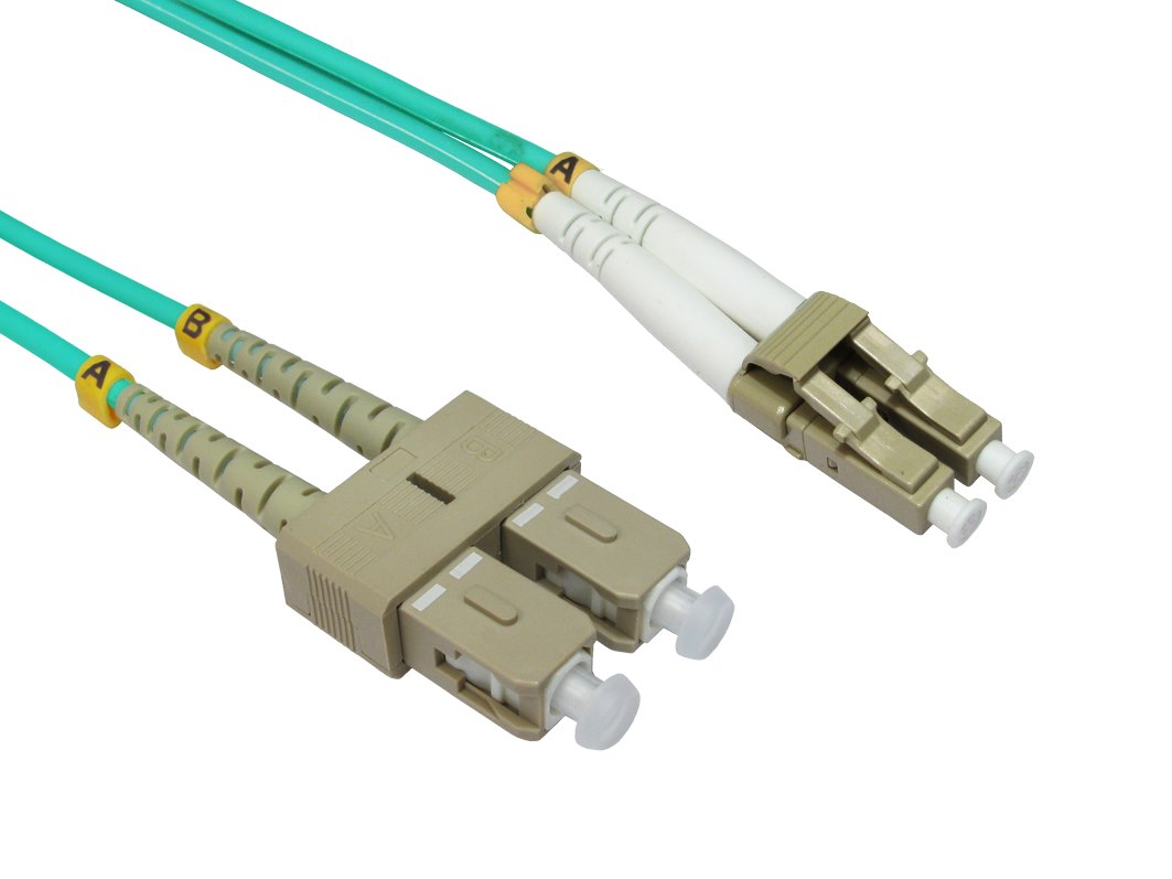 LinkBasic Multi Mode Om4 LSZH Duplex LC-SC Fibre Optic Patch Cord 3 Metre