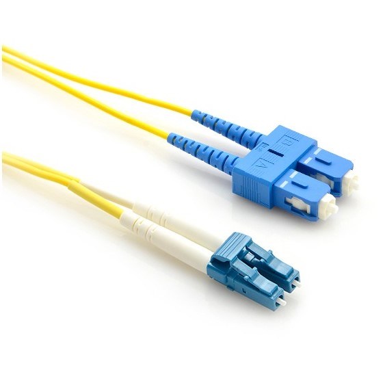 LinkBasic Single Mode Os1 LSZH Duplex SC-LC Fibre Optic Patch Cord 10 Metre