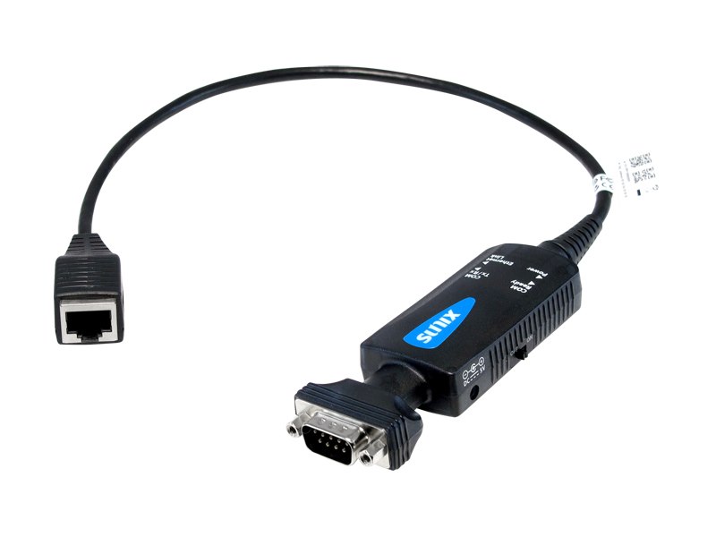 Sunix DevicePort Advanced Mode Ethernet Enabled 1-Port RS-232/422/485 Port Replicator (Screw Nut)