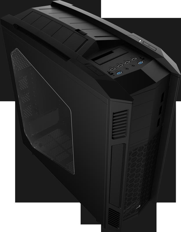 Aerocool Xpredator-Ii Full Tower, 2xUSB3.0, 4xUSB 2.0, 2XFan Controllers, HD Audio Mic, HDD Docking