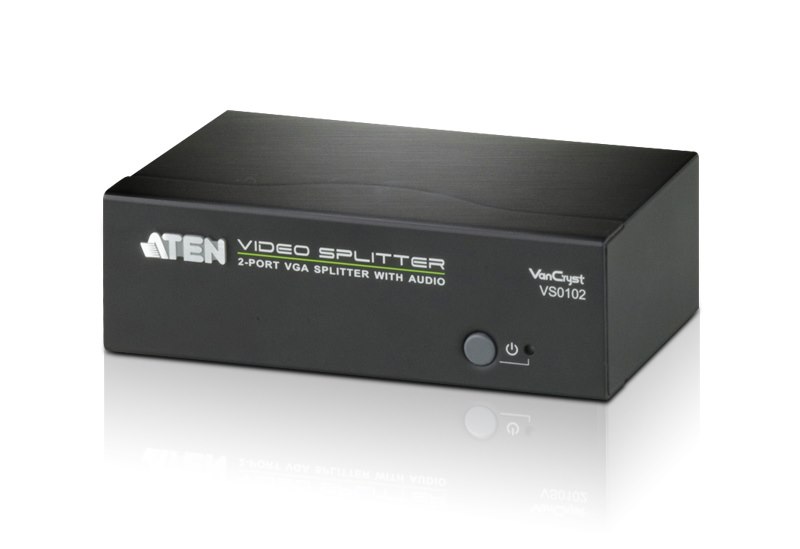 VanCryst Aten 2-Port VGA/Audio Splitter (450MHz)