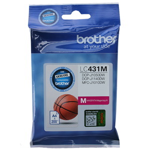 Brother LC431M Original Inkjet Ink Cartridge - Single Pack - Magenta - 1 Pack