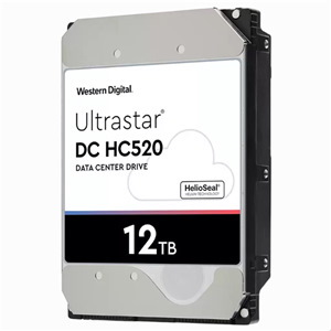 Western Digital WD Ultrastar DC HC520 Sata 3.5" 7200RPM 256MB 12TB Nas HDD