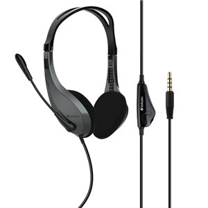 Verbatim Multimedia Headset With Microphone Single 3.5MM