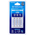 Panasonic Eneloop Overnight Charger + 4 Aa Batteries