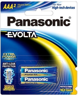 Panasonic Evolta Aaa Alkaline Battery 2 Pack