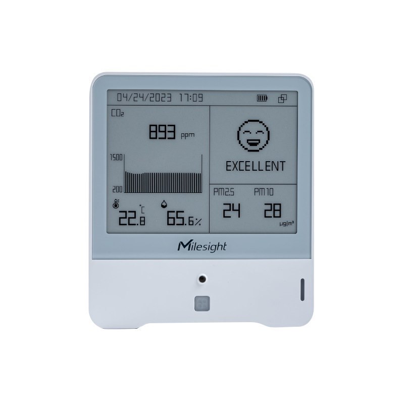Milesight Am308-915M LoRaWAN 8 In 1 Indoor Ambience Monitoring IoT Sensor With Particle Matter 2.5 And 10