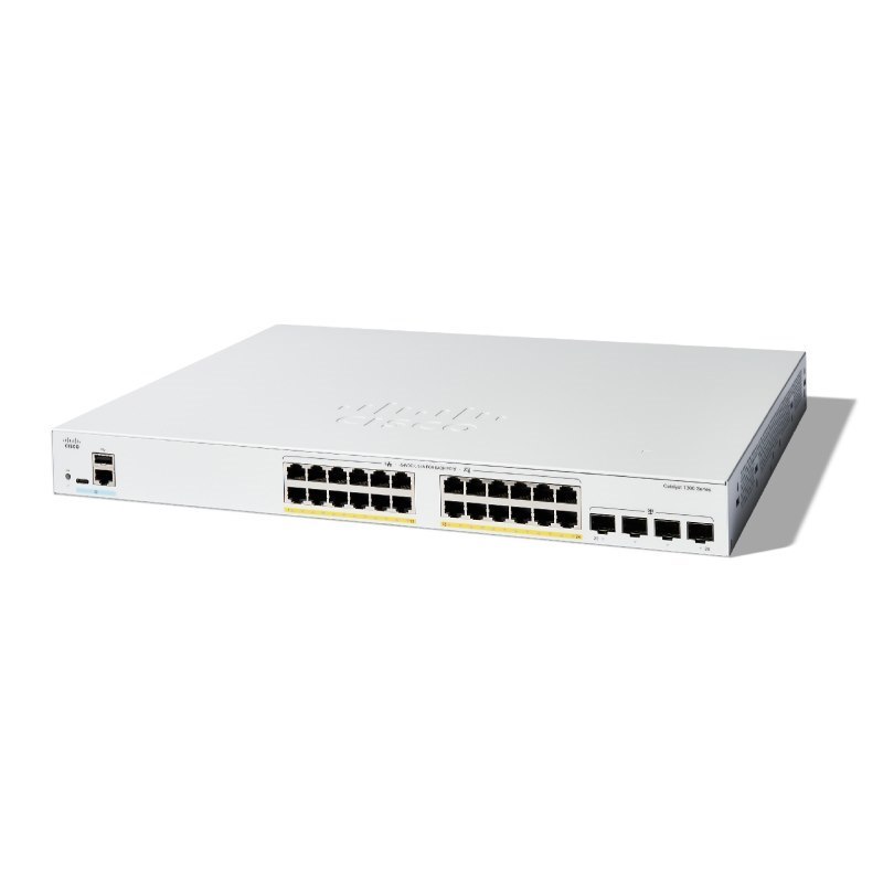 Cisco Catalyst 1300 24-Port Ge, Full PoE, 4x1G