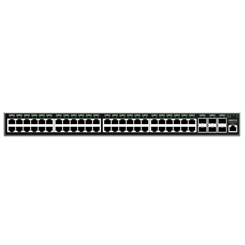 Grandstream GWN7816 Enterprise Layer 3 Managed Network Switch With 48 X GigE And 6 X SFP+