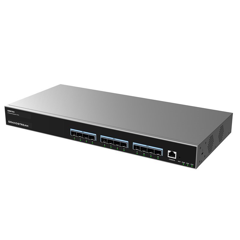 Grandstream Enterprise Layer 3 Managed Aggregation Switch, 12 X SFP+, Redundant Psu Support