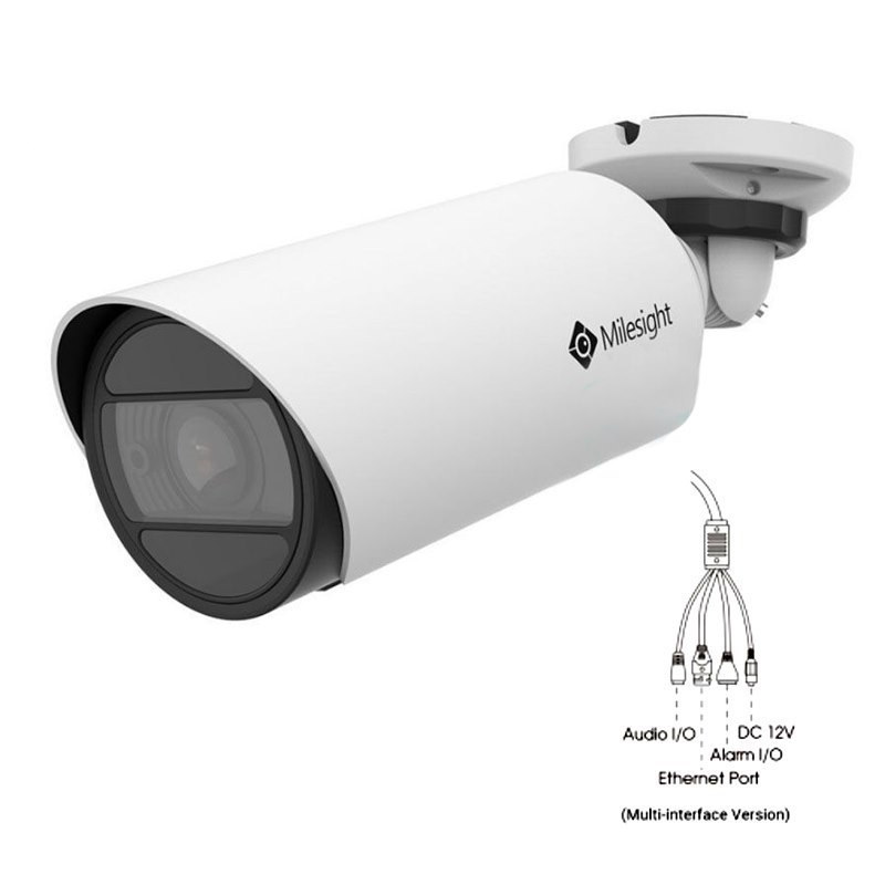 Milesight 4K H.265 Motorized Mini Bullet Network Ip Camera