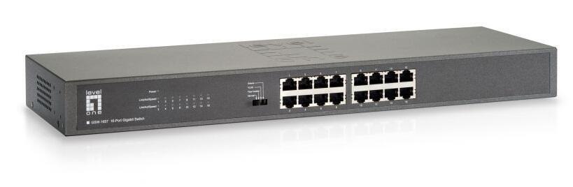 Level One 16-Port Gigabit Unmanaged Switch Rackmount