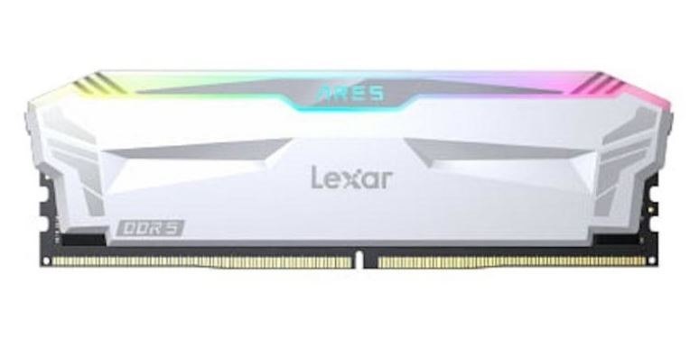 Lexar Ld5eu016g-R6400gdwa Ares U-Dimm DDR5 6400 32GB Kit (16GB*2),with Heatsink And RGB Lighting, White, Dual Pack