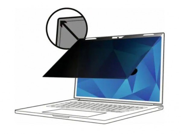 3M Touch Privacy Filter, 15", 3:2, Surface Laptop 3 Or 4, Anti-Glare, Blue Light Reduction, Matte-to-Matte, Comply Flip Attach Set