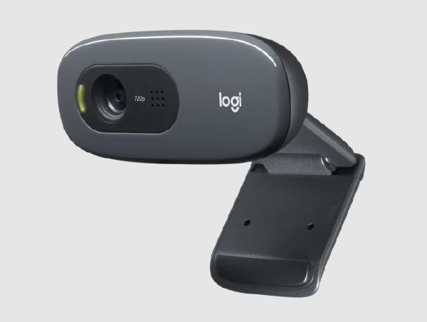 Logitech C270i -960-001084- HD Webcam, 720P/30 Frames, Plug And Play, Built-In Noise Reducing Mic, Auto Light Correction, Fixed Focus, Universal Clip