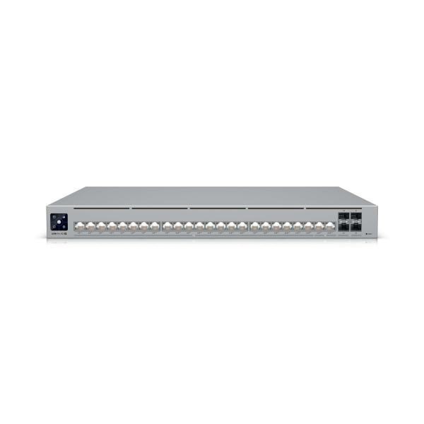 Ubiquiti Usw-Pro-Hd-24-Poe Unifi 24-Port HD PoE Switch, 2X PoE++ 10Gbe Ports, 22X PoE++ 2.5Gbe Ports &Amp; 4X SFP+ Ports, 600W PoE Budget, 1U