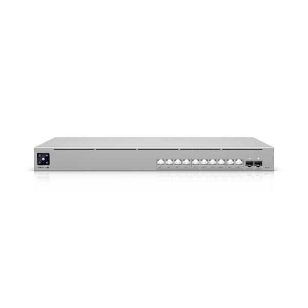 Ubiquiti Usw-Pro-Xg-10-Poe Unifi 10-Port XG PoE Switch, 10X PoE+++ 10Gbe Ports &Amp; 2X SFP+ Ports, 400W PoE Budget, 1U