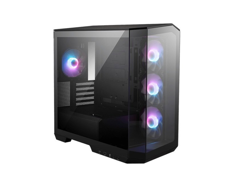 Msi Mag Pano M100R PZ Black Micro Atx Case, 1X Usb 3.2, 2X Usb 2.0, 1X Audio, 1X Mic, 4X Pci-E, 2X 2.5', 2X 3.5', Micro Atx / Mini Itx(Ls)