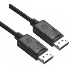 Astrotek DisplayPort DP Cable 2M - 20 Pins Male To Male 1.2V 30Awg Gold Plated Assembly Type Black PVC Jacket RoHS