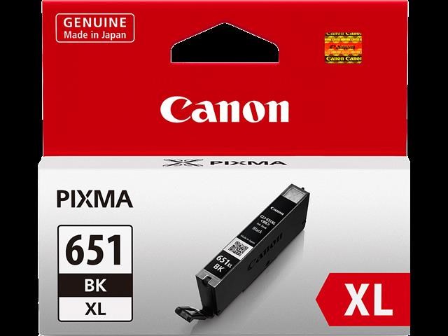 Canon CLI-651XLBK Original Extra High Yield Inkjet Ink Cartridge - Black Pack