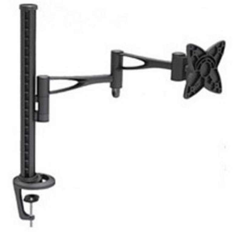 Astrotek Monitor Stand Desk Mount 44CM Arm For Single Screen 13'-27' 15KG 30° Tilt 180° Swivel 360° Rotate Vesa 75X75 100X100