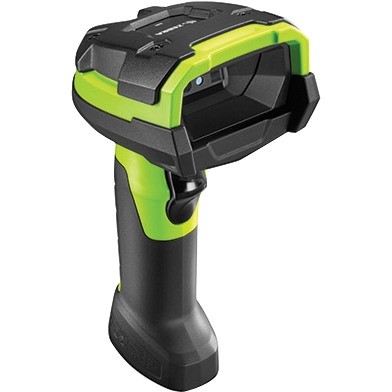 Zebra DS3608-HP Handheld Barcode Scanner - Cable Connectivity - Industrial Green