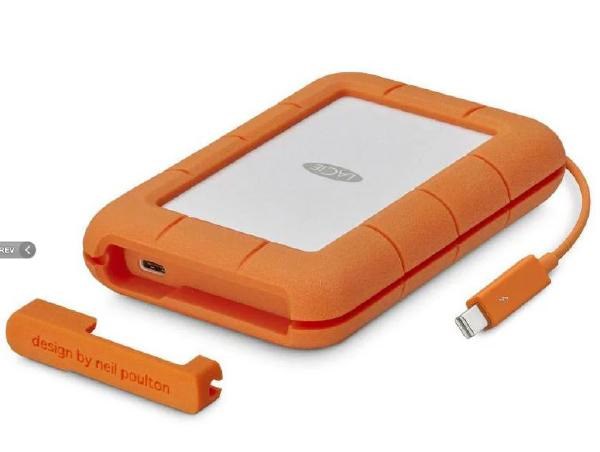 Lacie Rugged Secure 2.5" 4FT Drop Resistant 2TB FW800, Usb-C, 3YR