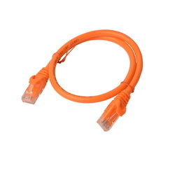 8Ware Cat 6A Utp Ethernet Cable, Snagless - 0.5M (50CM) Orange